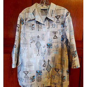 French Laundry Mid Century Modern Top XL TIKI!